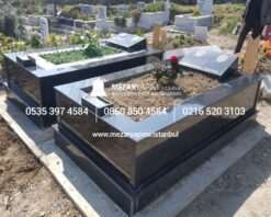 Tek Kişilik Komple Star Galaxy Granit Mezar - Görsel 12