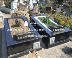 Tek Kişilik Komple Star Galaxy Granit Mezar - Görsel 6