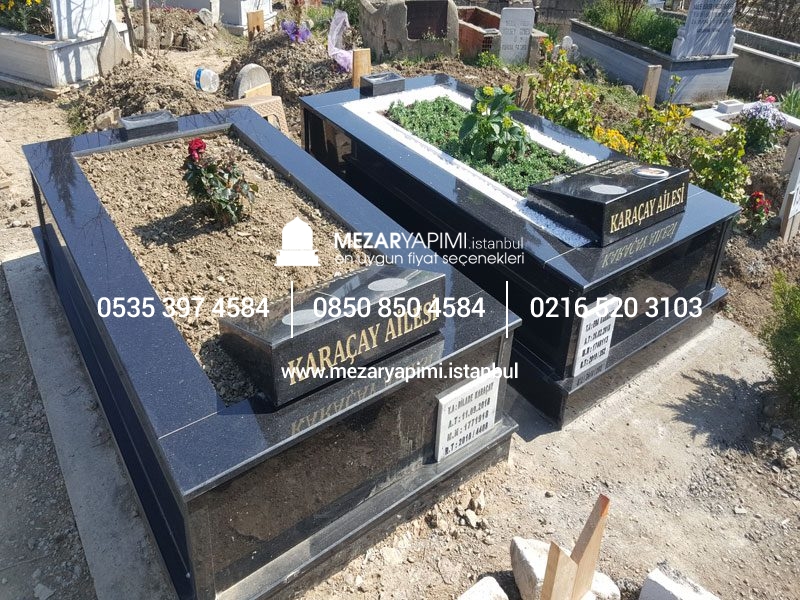 Tek Kişilik Komple Star Galaxy Granit Mezar - Görsel 8