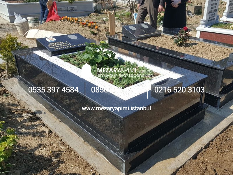 Tek Kişilik Komple Star Galaxy Granit Mezar - Görsel 3