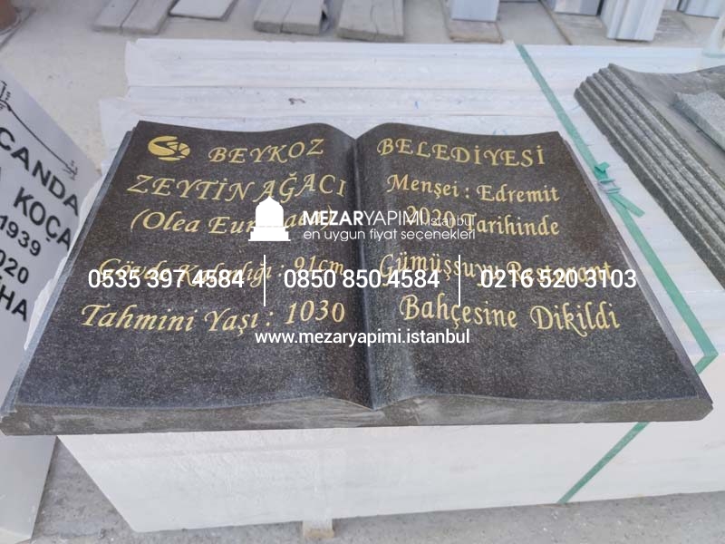 Kitabe Granit Mezar Baş Taşı - Görsel 7