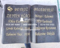Kitabe Granit Mezar Baş Taşı - Görsel 13