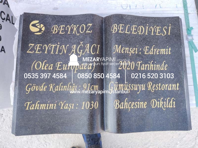 Kitabe Granit Mezar Baş Taşı - Görsel 13