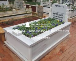 Tek Kişilik 6cm Küpeşte Baştaşı Koltuklu Mezar - Görsel 3