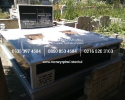 Alternative view of İki Kişilik Baştaşı ve Gövde Granit Çerçeveli Mezar Modeli