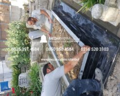 ABSOLUTE BLACK GRANİT KONİK BLOK KOMPLE 8-13 CM ARASI KALINLIKTA MEZAR - Görsel 11