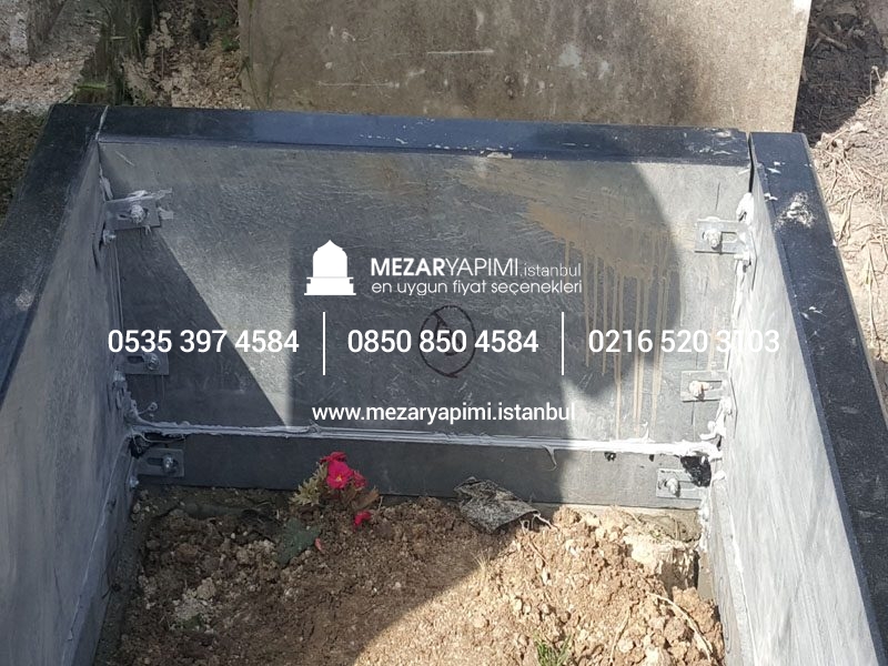 ABSOLUTE BLACK GRANİT KONİK BLOK KOMPLE 8-13 CM ARASI KALINLIKTA MEZAR - Görsel 14