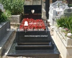 ABSOLUTE BLACK GRANİT KONİK BLOK KOMPLE 8-13 CM ARASI KALINLIKTA MEZAR - Görsel 3