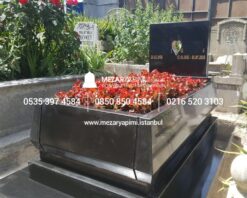 ABSOLUTE BLACK GRANİT KONİK BLOK KOMPLE 8-13 CM ARASI KALINLIKTA MEZAR - Görsel 5