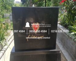 ABSOLUTE BLACK GRANİT KONİK BLOK KOMPLE 8-13 CM ARASI KALINLIKTA MEZAR - Görsel 6