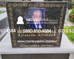 Mezar Taşı Üzerine Dikdörtgen Porselen Fotoğraf 18x24 cm - Görsel 4