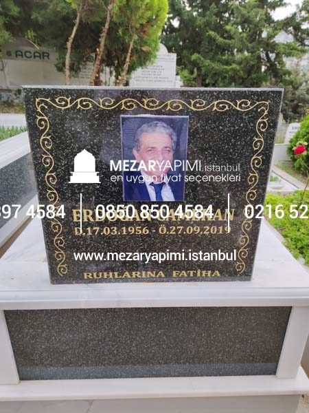 Mezar Taşı Üzerine Dikdörtgen Porselen Fotoğraf 18x24 cm - Görsel 4