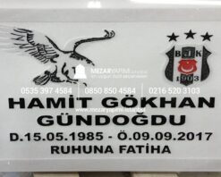 Mermer Baş Taşı Üzerine Loğo ve Arma - Görsel 6