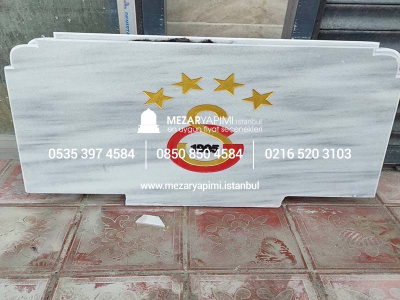 Mermer Baş Taşı Üzerine Loğo ve Arma - Görsel 7