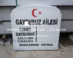 Mermer Baş Taşı Üzerine Loğo ve Arma - Görsel 9