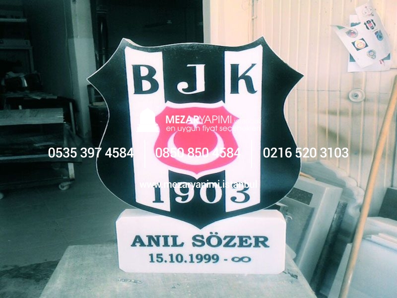 Mermer Baş Taşı Üzerine Loğo ve Arma - Görsel 10