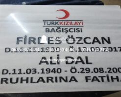 Mermer Baş Taşı Üzerine Loğo ve Arma - Görsel 13
