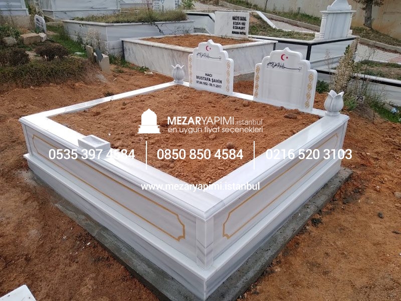 Çift Kişilik Desen İşlemeli Mezar Modeli - Görsel 4
