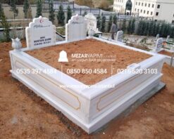 Çift Kişilik Desen İşlemeli Mezar Modeli - Görsel 8