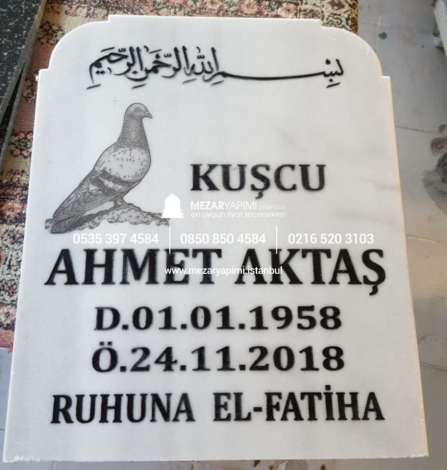 Mermer Mezar Taşı Üzerine Lazer Resim - Görsel 7