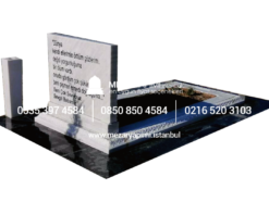 Alternative view of G-125 Yaprak Rölyefli Mezar Modeli - İstanbul Mezar Taşı Fiyatları