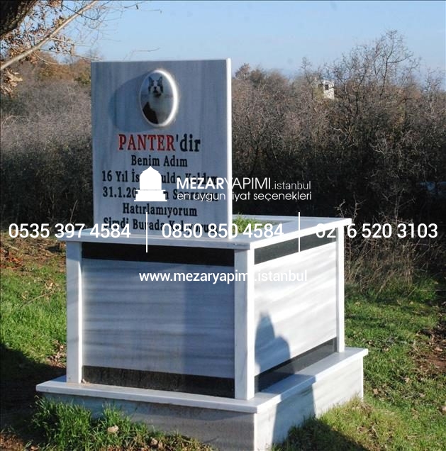 Mermer Evcil Hayvan Mezar Modeli - Pet Mezar Yapımı - Görsel 2