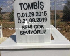Mermer Evcil Hayvan Mezar Modeli - Pet Mezar Yapımı - Görsel 3
