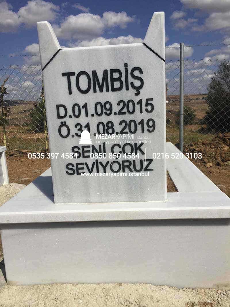 Mermer Evcil Hayvan Mezar Modeli - Pet Mezar Yapımı - Görsel 3