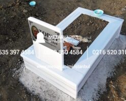 Mermer Evcil Hayvan Mezar Modeli - Pet Mezar Yapımı - Görsel 5