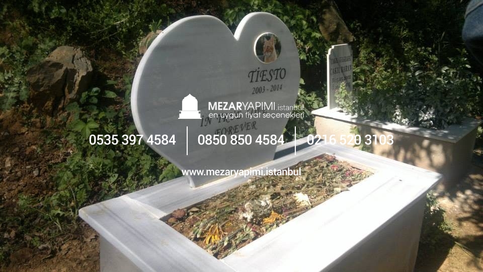 Mermer Evcil Hayvan Mezar Modeli - Pet Mezar Yapımı - Görsel 7