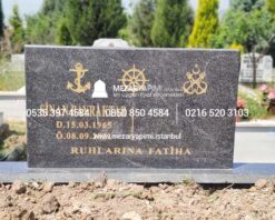 İki Kişilik Komple 5 cm Kalınlıkta Siyah Granit Mezar - Görsel 11