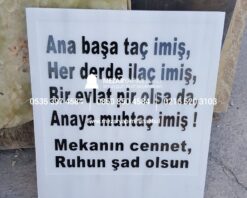 Kabartma Yazı Mermer Baştaşı - Görsel 11