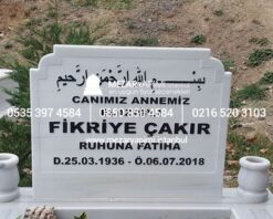 Kabartma Yazı Mermer Baştaşı - Görsel 17