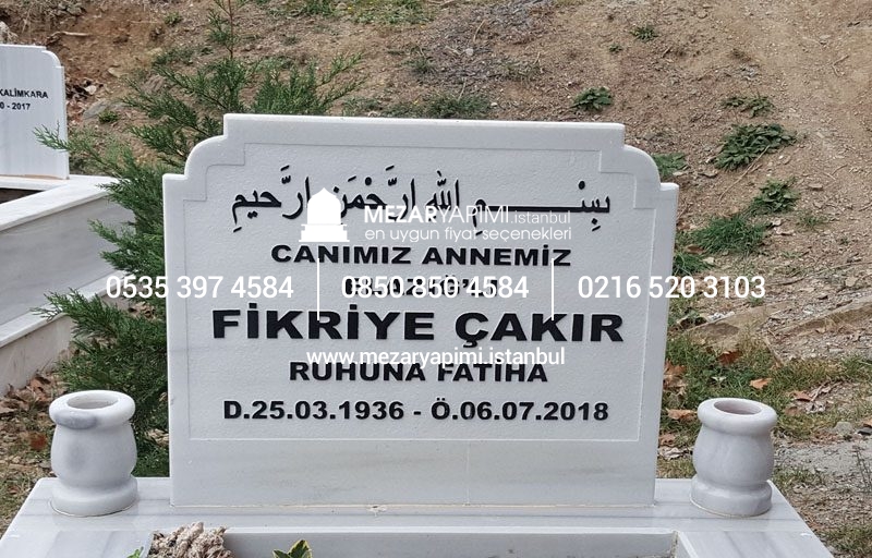 Kabartma Yazı Mermer Baştaşı - Görsel 17