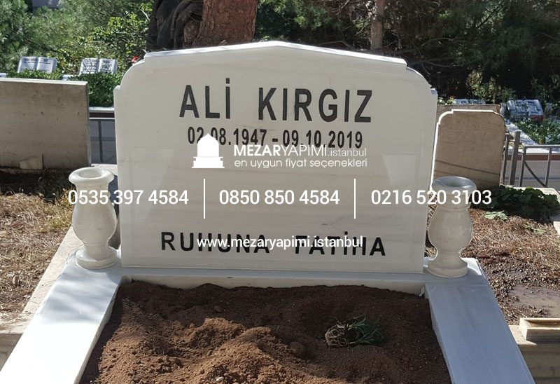 Kabartma Yazı Mermer Baştaşı - Görsel 8