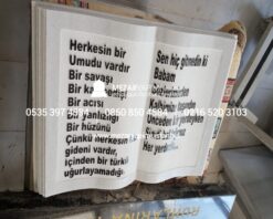 Kabartma Yazı Mermer Baştaşı - Görsel 18