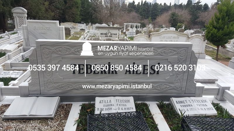 Kabartma Yazı Mermer Baştaşı - Görsel 5