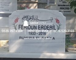 Kabartma Yazı Mermer Baştaşı - Görsel 7