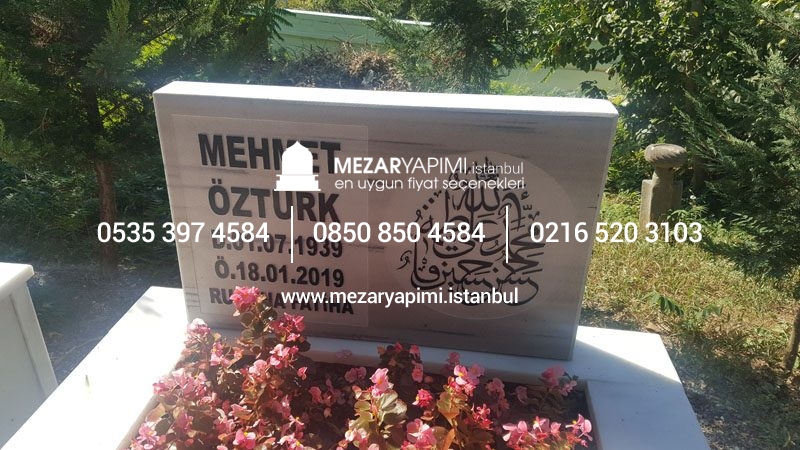 Kabartma Yazı Mermer Baştaşı - Görsel 9