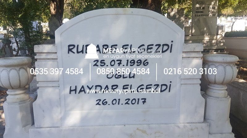 Kabartma Yazı Mermer Baştaşı - Görsel 10
