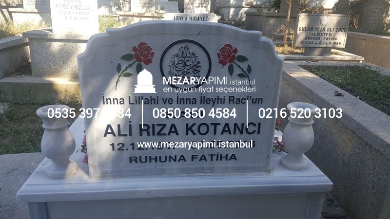 Kabartma Yazı Mermer Baştaşı - Görsel 13