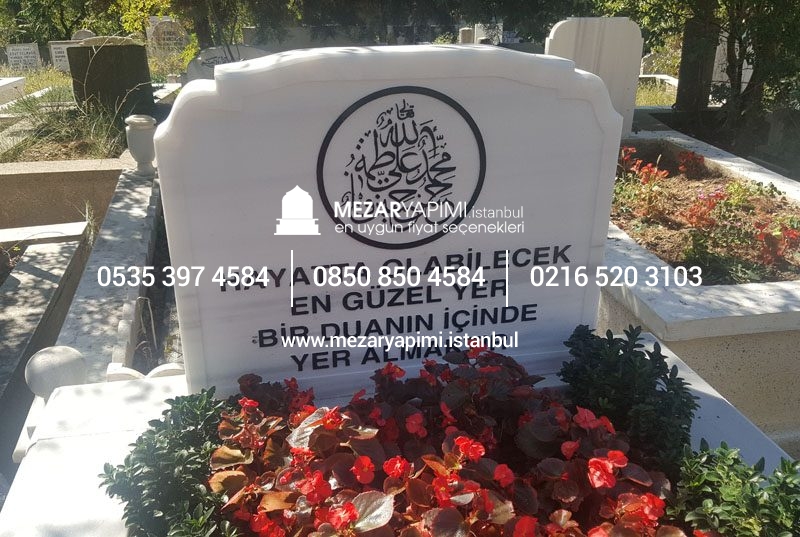 Kabartma Yazı Mermer Baştaşı - Görsel 15