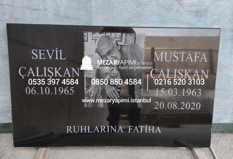 Mezar Taşı Üzerine Lazer Resim 100x60cm