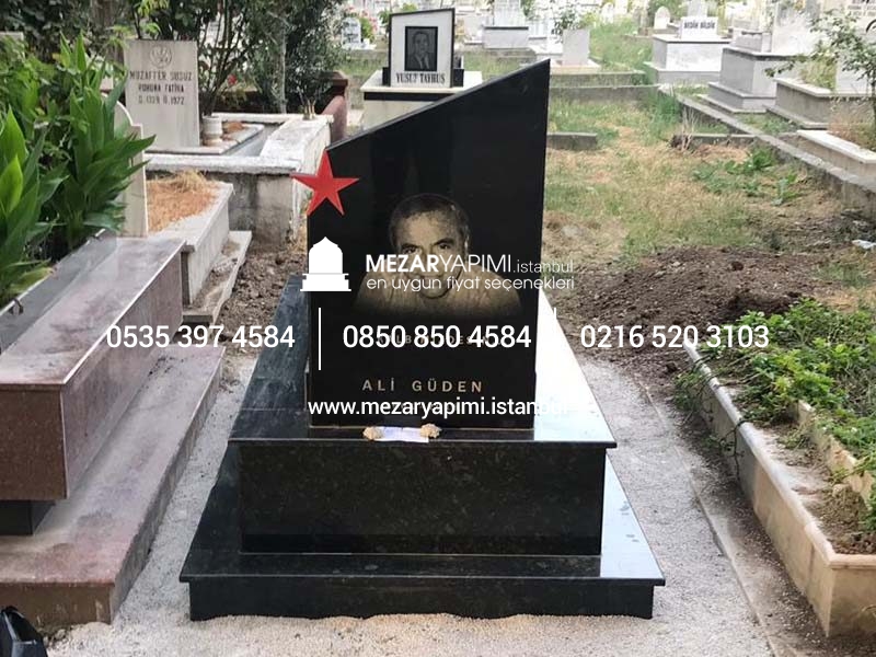 Mezar Taşı Üzerine Lazer Resim 100x60cm - Görsel 7