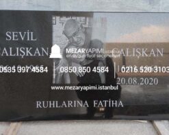 Mezar Taşı Üzerine Lazer Resim 100x60cm - Görsel 3