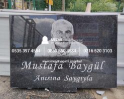 Mezar Taşı Üzerine Lazer Resim 80x60cm