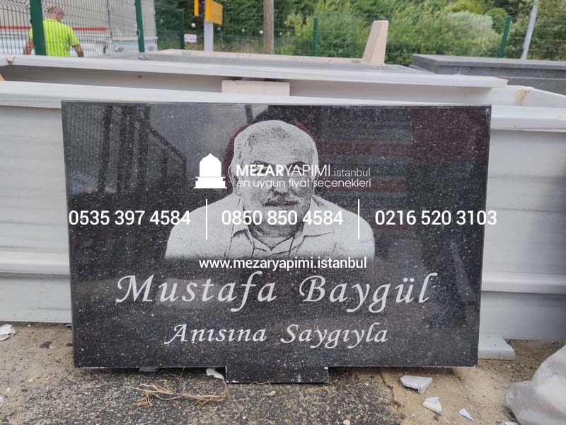 Mezar Taşı Üzerine Lazer Resim 80x60cm - Görsel 8