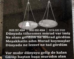 Mezar Taşı Üzerine Lazer Resim 80x60cm - Görsel 7