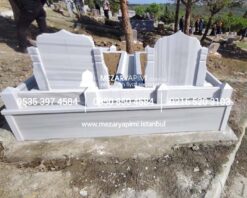 Özel Yapım Mermer Kafesli Mezar Modeli - Görsel 7