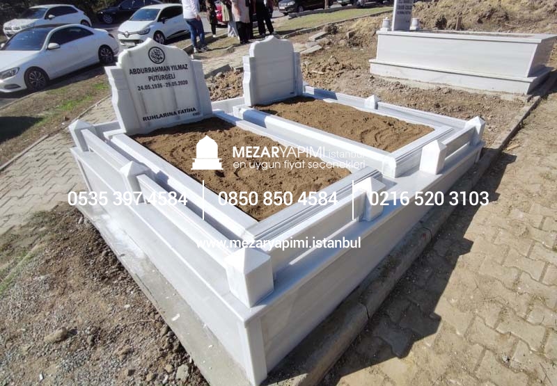 Özel Yapım Mermer Kafesli Mezar Modeli - Görsel 8